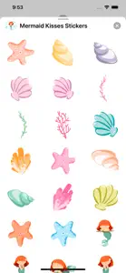 Mermaid Kisses Emojis Stickers screenshot #2 for iPhone