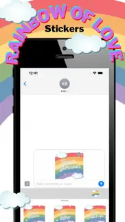 rainbow of love stickers iphone screenshot 2