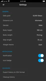 pedometer plus - step counter iphone screenshot 4