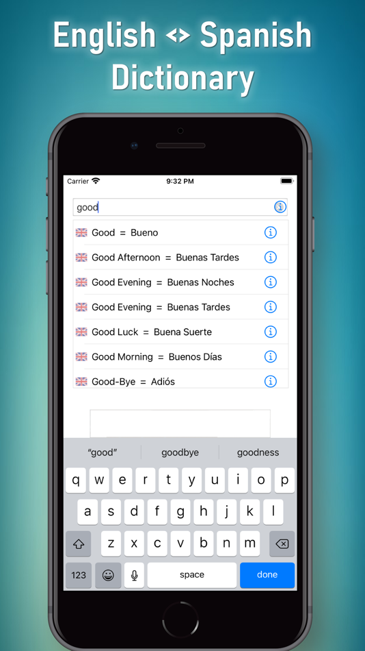 English to Spanish Dictionary! - 1.1 - (iOS)
