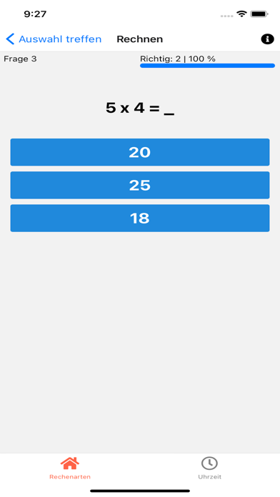 Rechenübung Screenshot