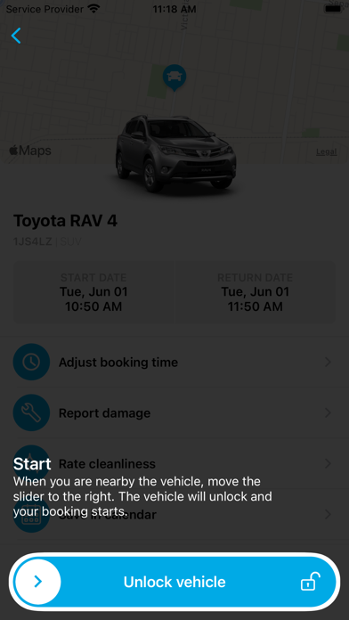 Popcar Car Share Screenshot