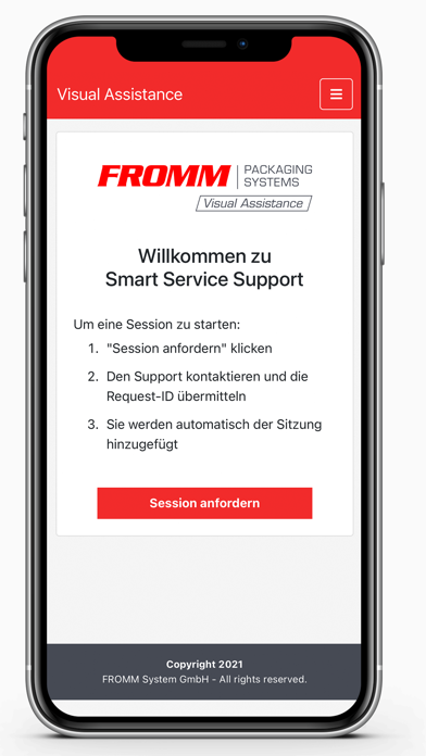 FROMM Visual Assistance Screenshot