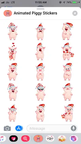Game screenshot Animated Piggy Stickers! mod apk