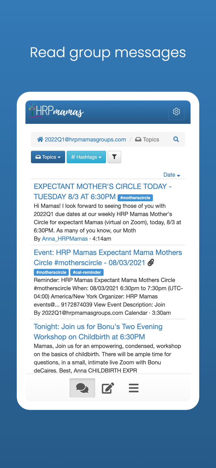 HRP Mamas Groups App