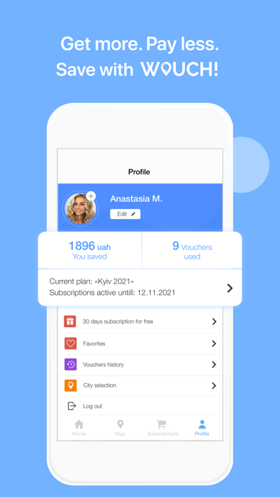 WOUCH! - vouchers, discounts Screenshot