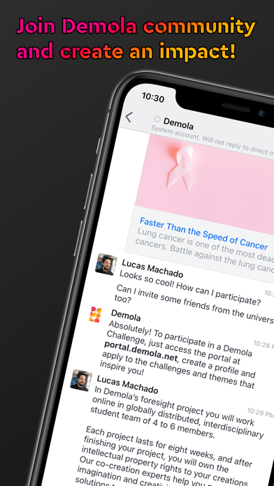 Demola Chat Screenshot