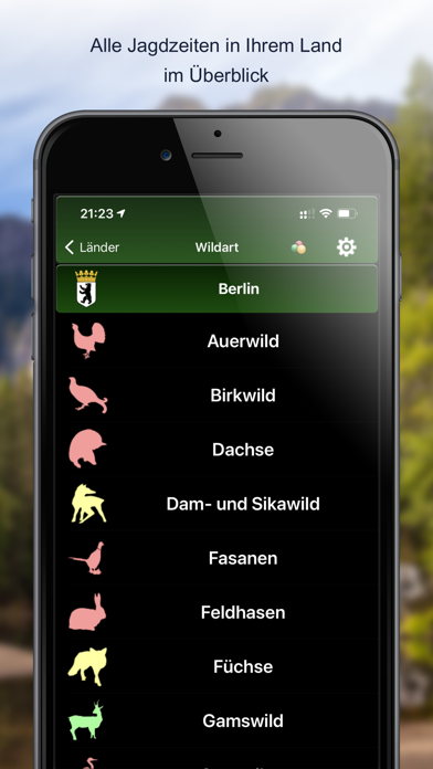 Jagdzeiten.de Premium App Screenshot