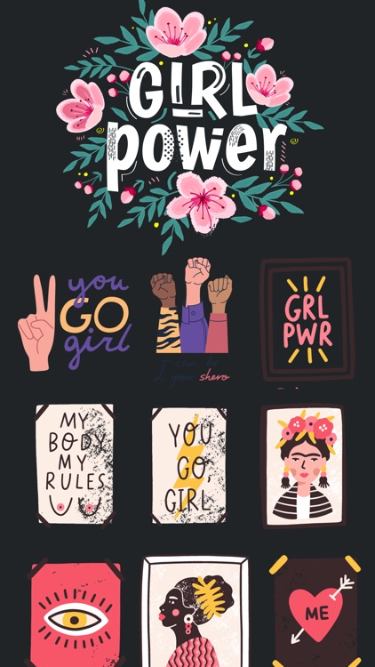 Girl Power Stickers!! screenshot-3