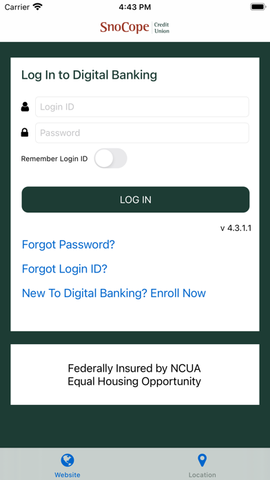 SnoCope Mobile Banking Screenshot