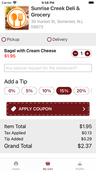 Sunrise Creek Deli & Grocery Screenshot