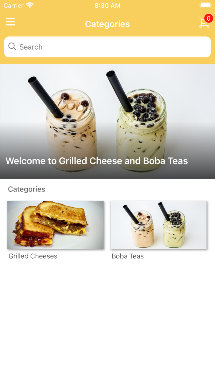 Grilled Cheese and Boba Teas