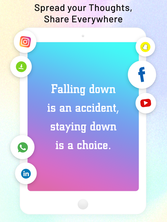 Rangin: Gradient status maker iPad screenshot