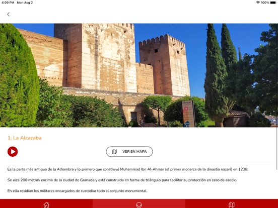 Audioguía Alhambra iPad app afbeelding 4