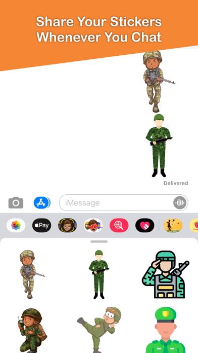 Army Soldiers Emojis Screenshot