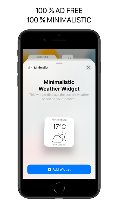 Minimalistic Weather App Screenshot