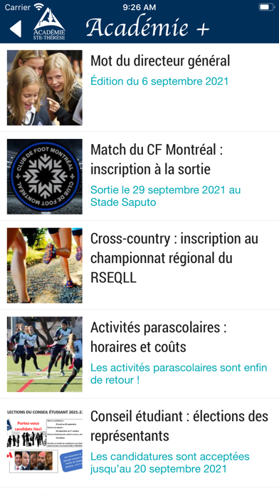Académie + Screenshot