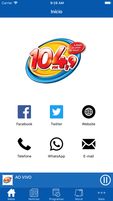 Rádio 104 FM Gospel Screenshot