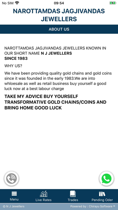 N J Jewellers Screenshot