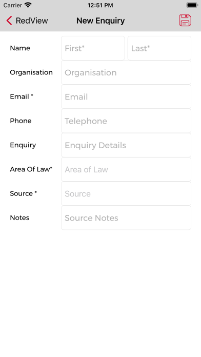 RedView CRM Screenshot