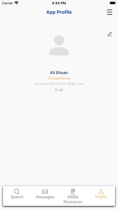 MSBA Lawyer Link Screenshot