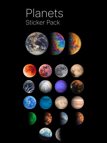 Planets Sticker Packのおすすめ画像1