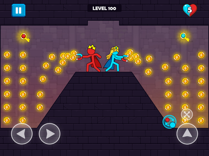 Red and Blue Stickman