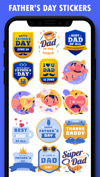 Happy Father's Day Stickers!! Screenshot