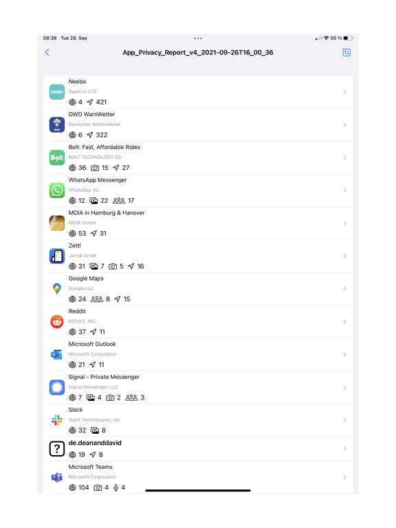 Screenshot #4 pour App Activity Viewer