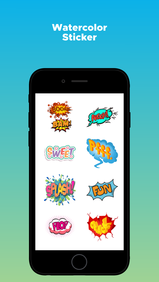 Watercolor Text Emojis - 1.2 - (iOS)