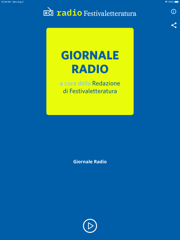Screenshot #5 pour Radio Festivaletteratura