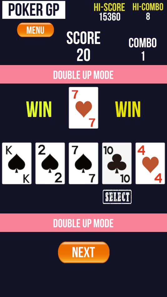 #4. Poker GP -Double Up Fever-ポーカー (iOS) Podle: nishimura tomoaki