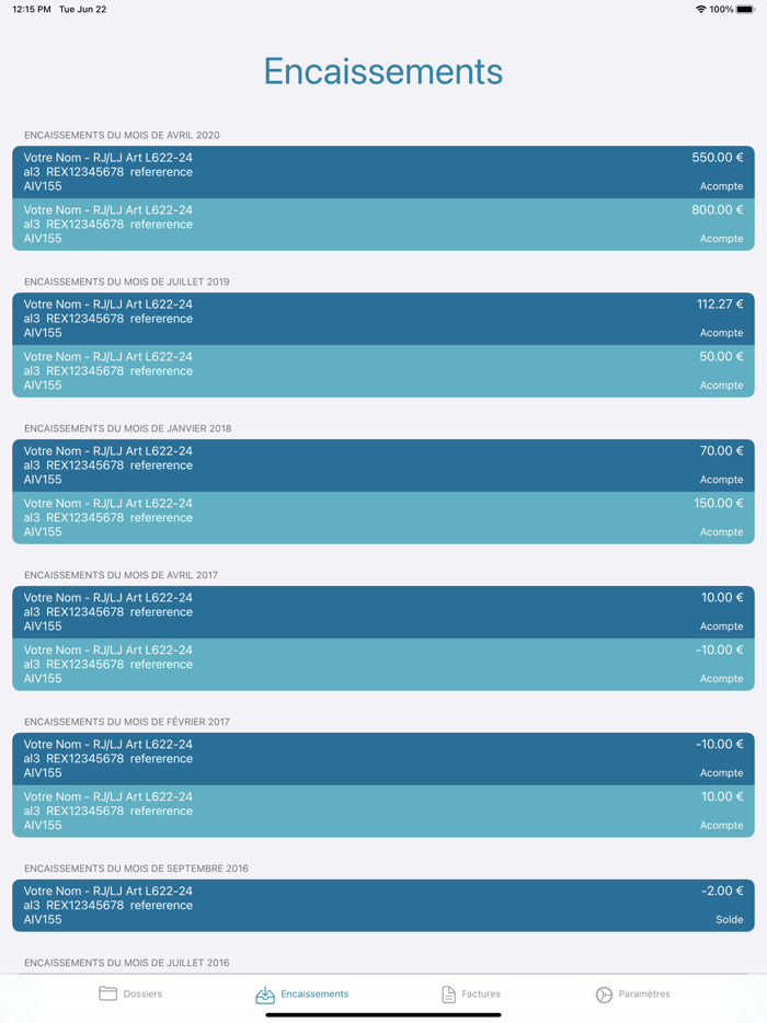 Cabinet dOrmane Client