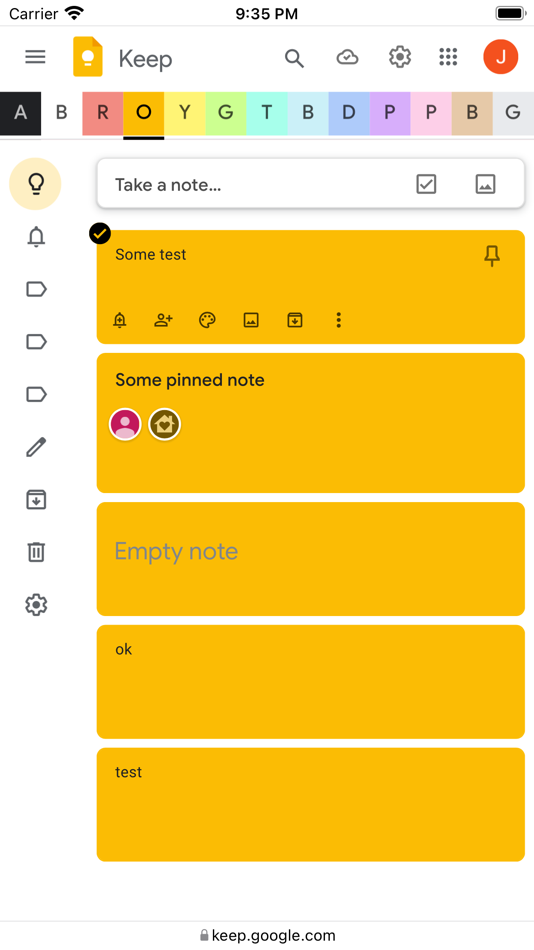 Category Tabs for Google Keep - 20.2.2 - (macOS)