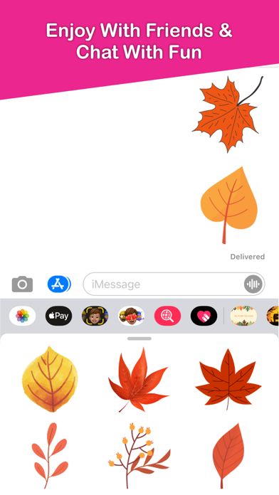 Autumn Leaves Emojis Screenshot