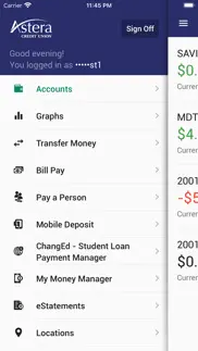 astera mobile banking iphone screenshot 4