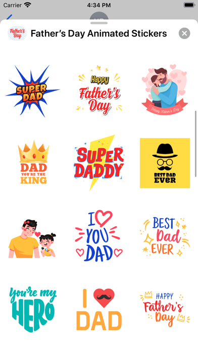 Father’s Day Animated Stickers Screenshot