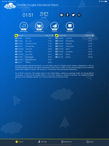 Charlotte Airport Info + Radarのおすすめ画像1