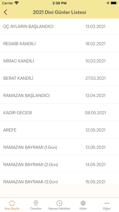 Namaz Vakitleri ve Camiler Screenshot