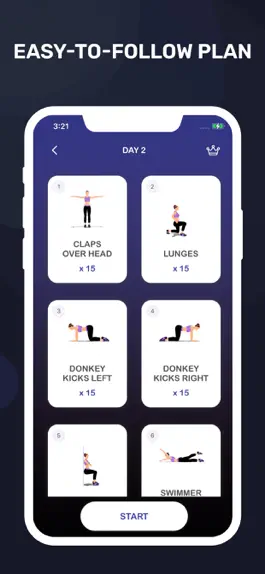 Game screenshot 21 Day Fitness at Home apk