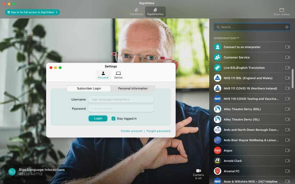 #4. SignVideo® (macOS) Podle: Sorenson Communications, Inc.