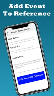 rental event database iphone screenshot 2