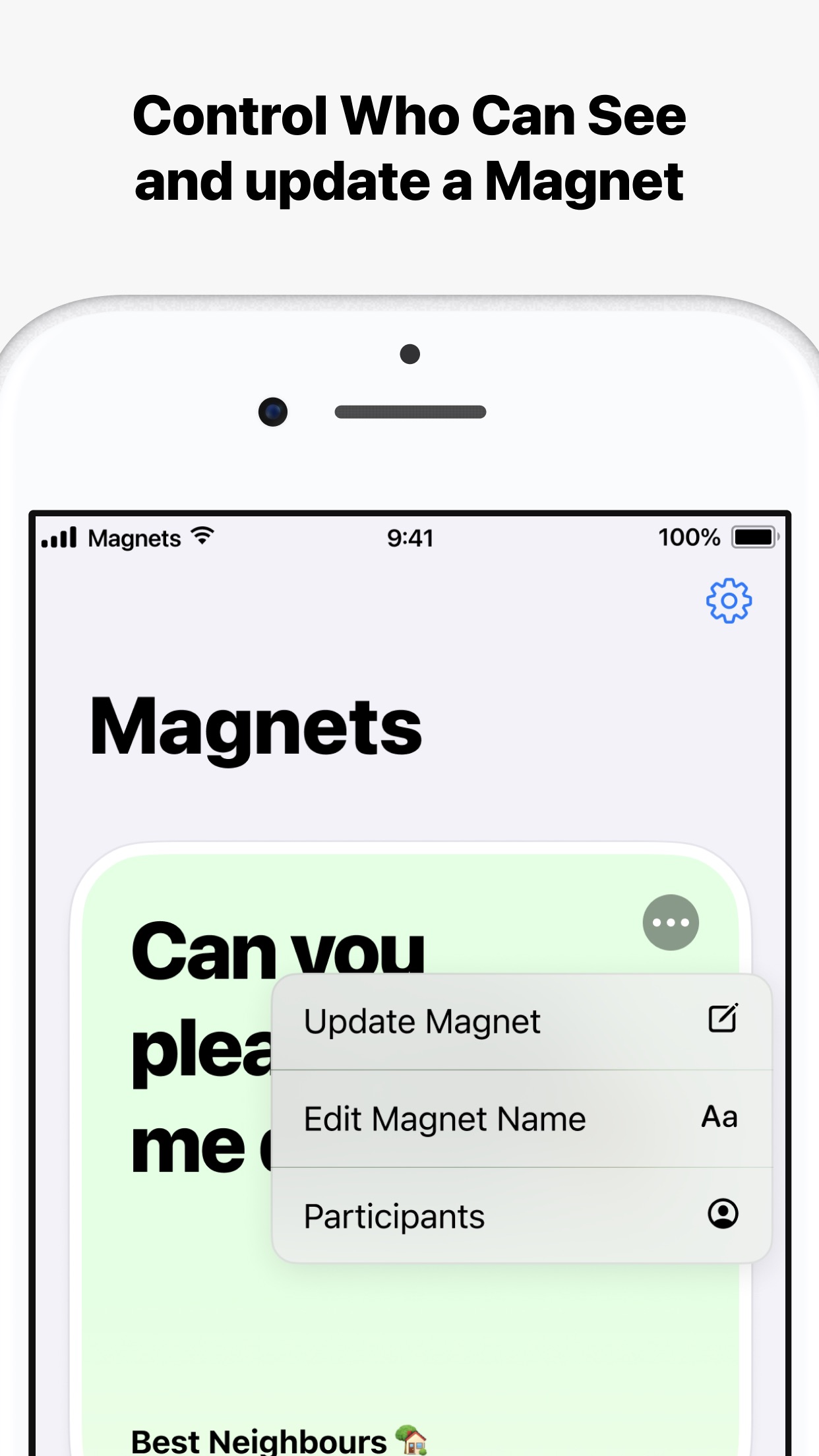 Screenshot do app Magnets - Shared Widgets