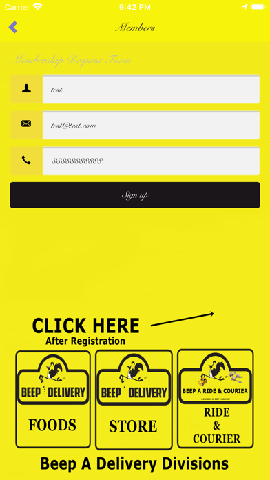 Beep A Delivery Upington Screenshot