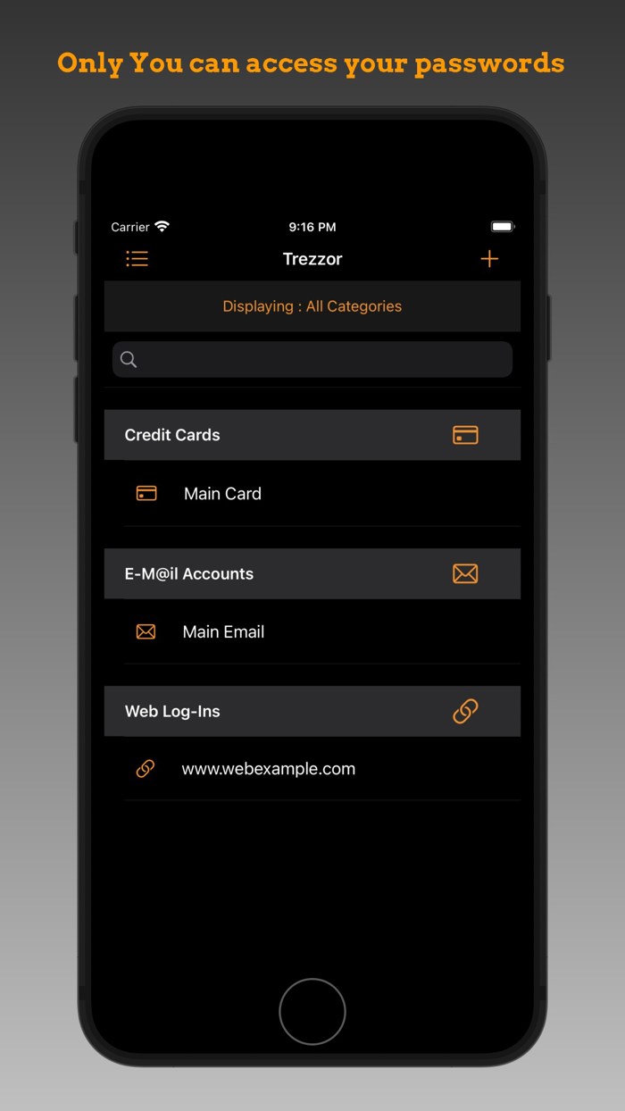 Trezzor  Password Manager