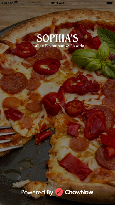 Sophia's Italian Restaurant Screenshot
