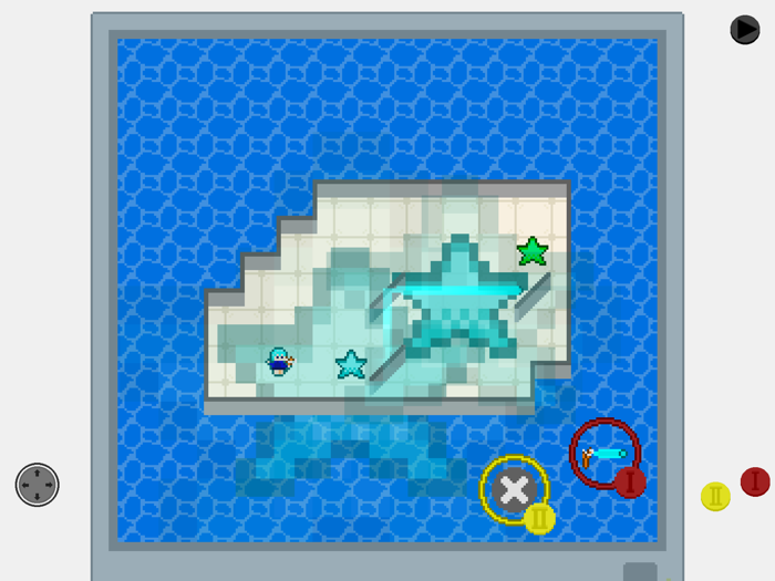 Star chaser in sea world