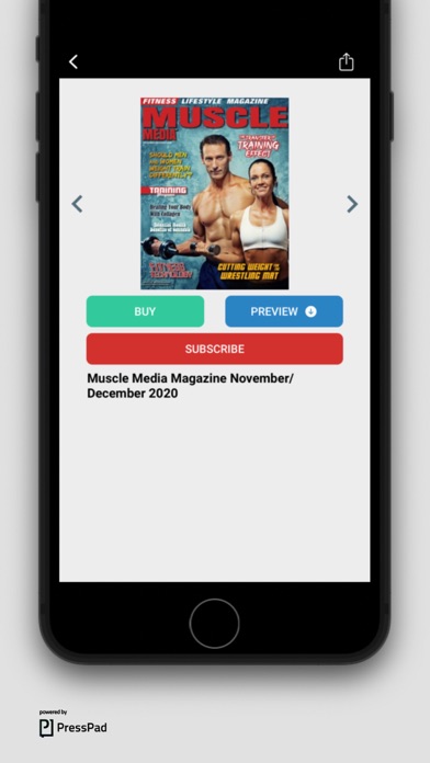 Muscle Media Magazine Screenshot