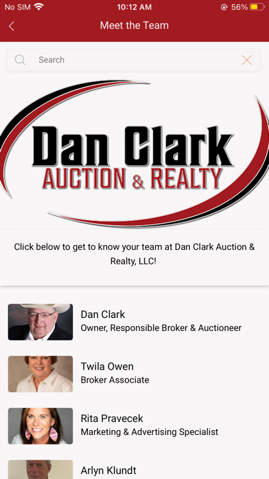 Dan Clark Auction & Realty LLC Screenshot