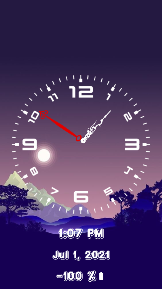 #7. OLEDX Analog BigClock-Pendulum (iOS) 由: Mamoona Yasin